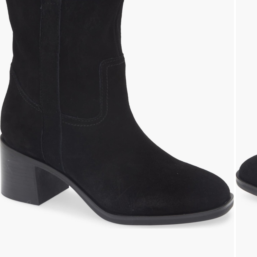 Steve Madden Black Suede Boots - size 9